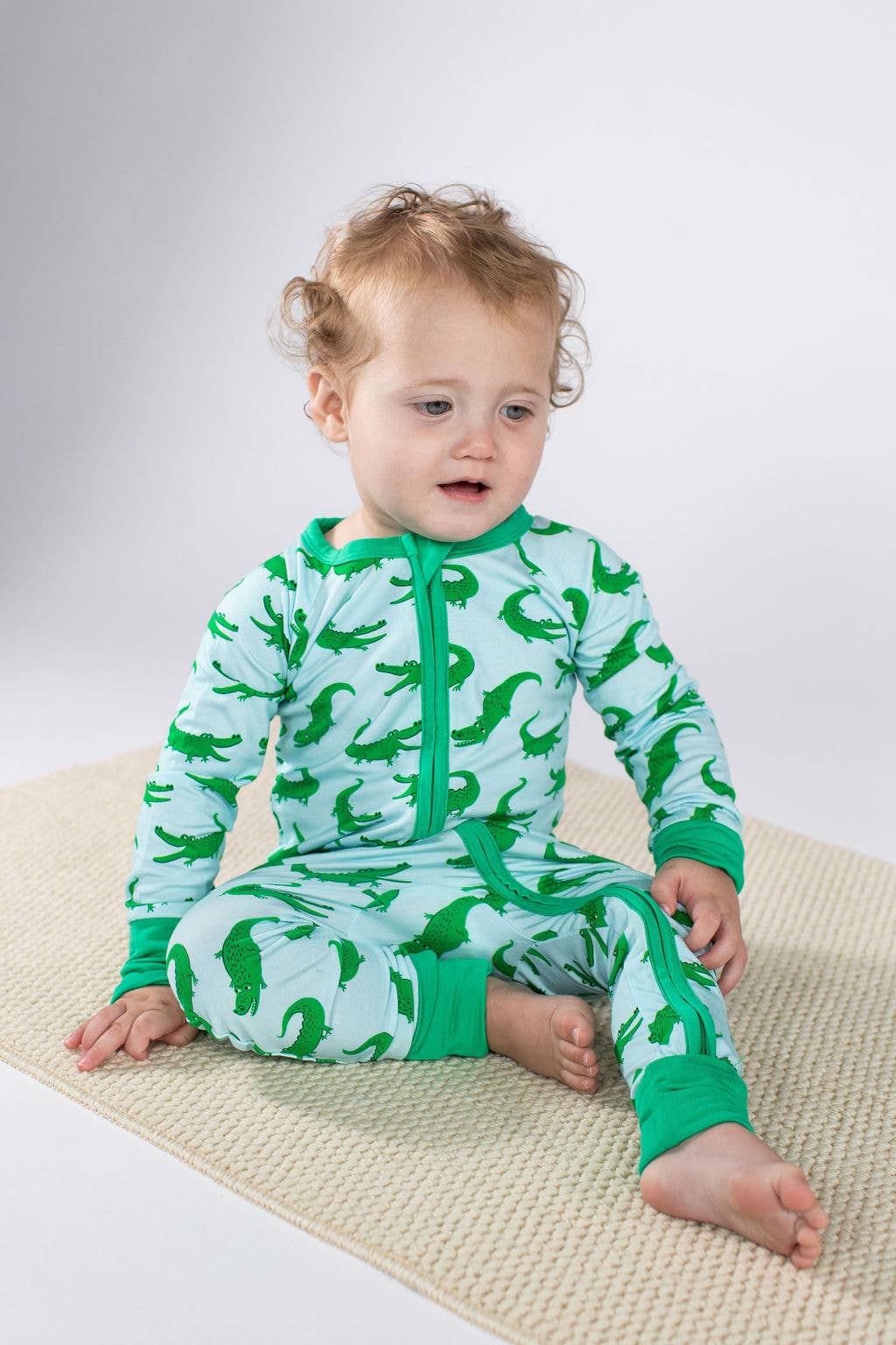 Blue Alligators Zip Pajamas (5/15 Restock)