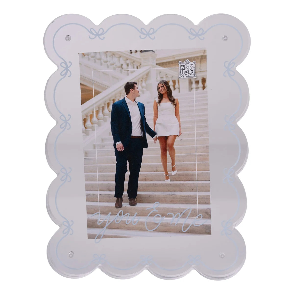 You and Me Acrylic Scalloped Frame