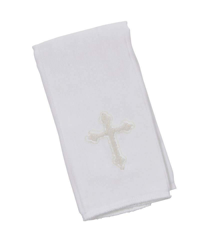 Jesus Loves Me Burp Cloth & Bible Gift Set