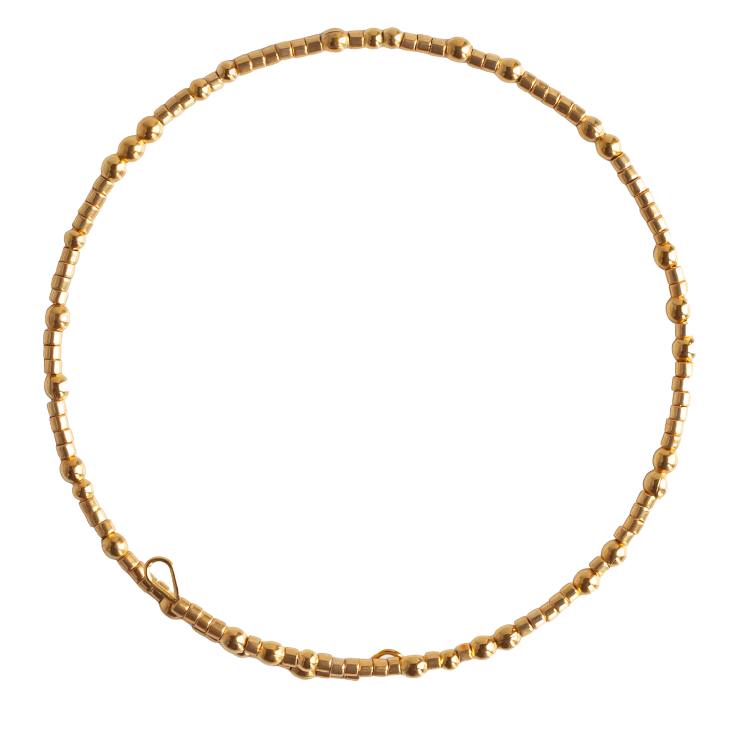 Confetti Beaded Bangle-Gold, Delicate Stacking Bracelets