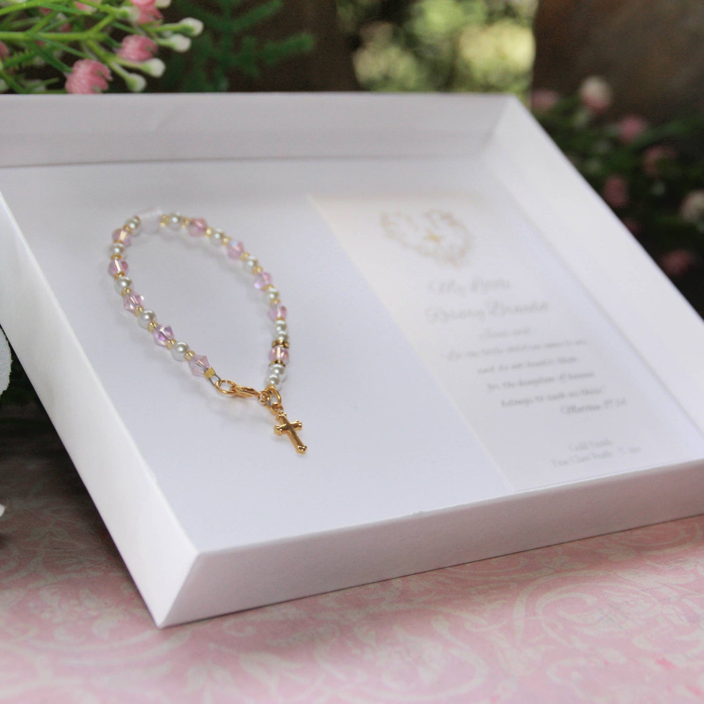 First Rosary Infant Specialty Boxed Brac Gold Finish  CJ-103