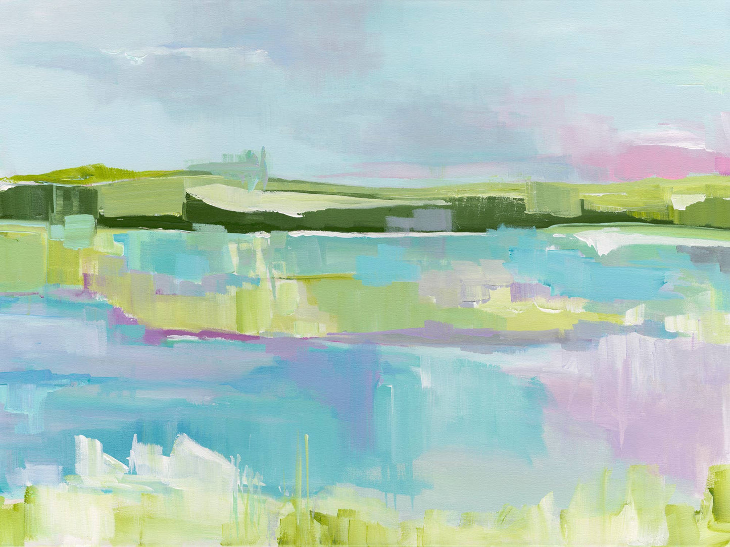 Breeze Landscape 2 Stretched Canvas