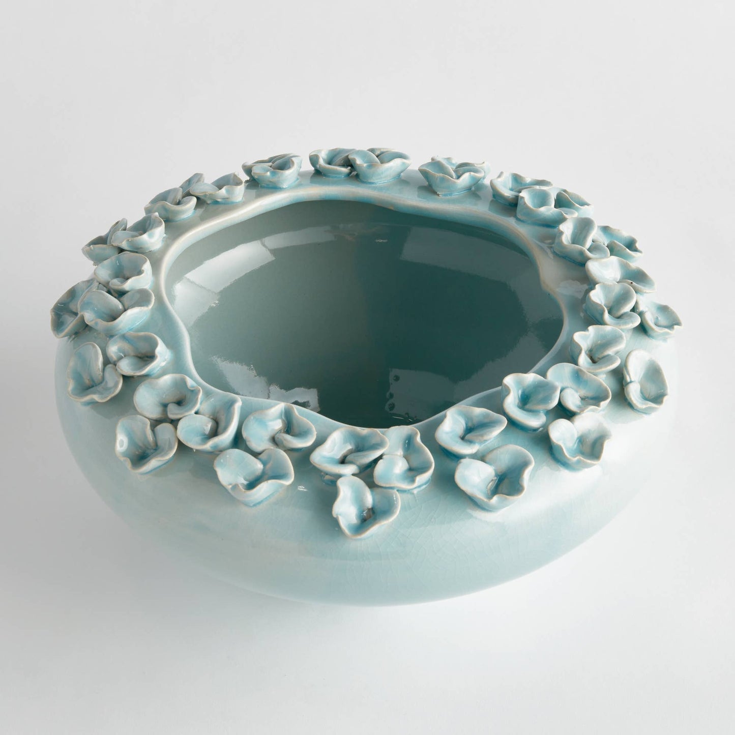 Petite Fleur Decorative Bowl, Blue