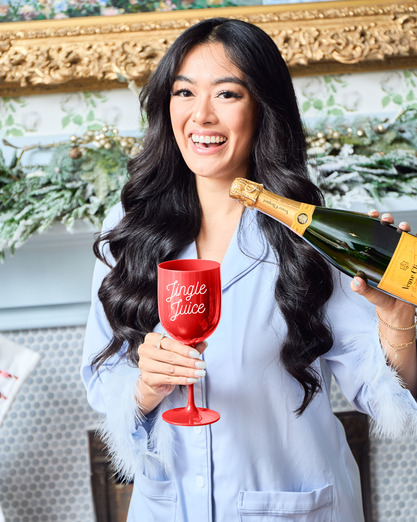 Jingle Juice Wine Glass