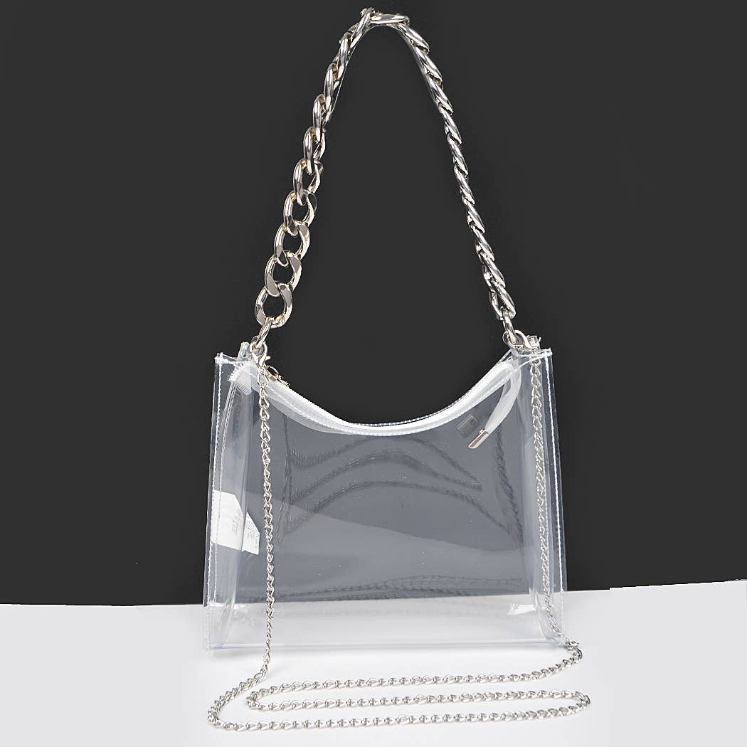 Transparent Big Chain Bag