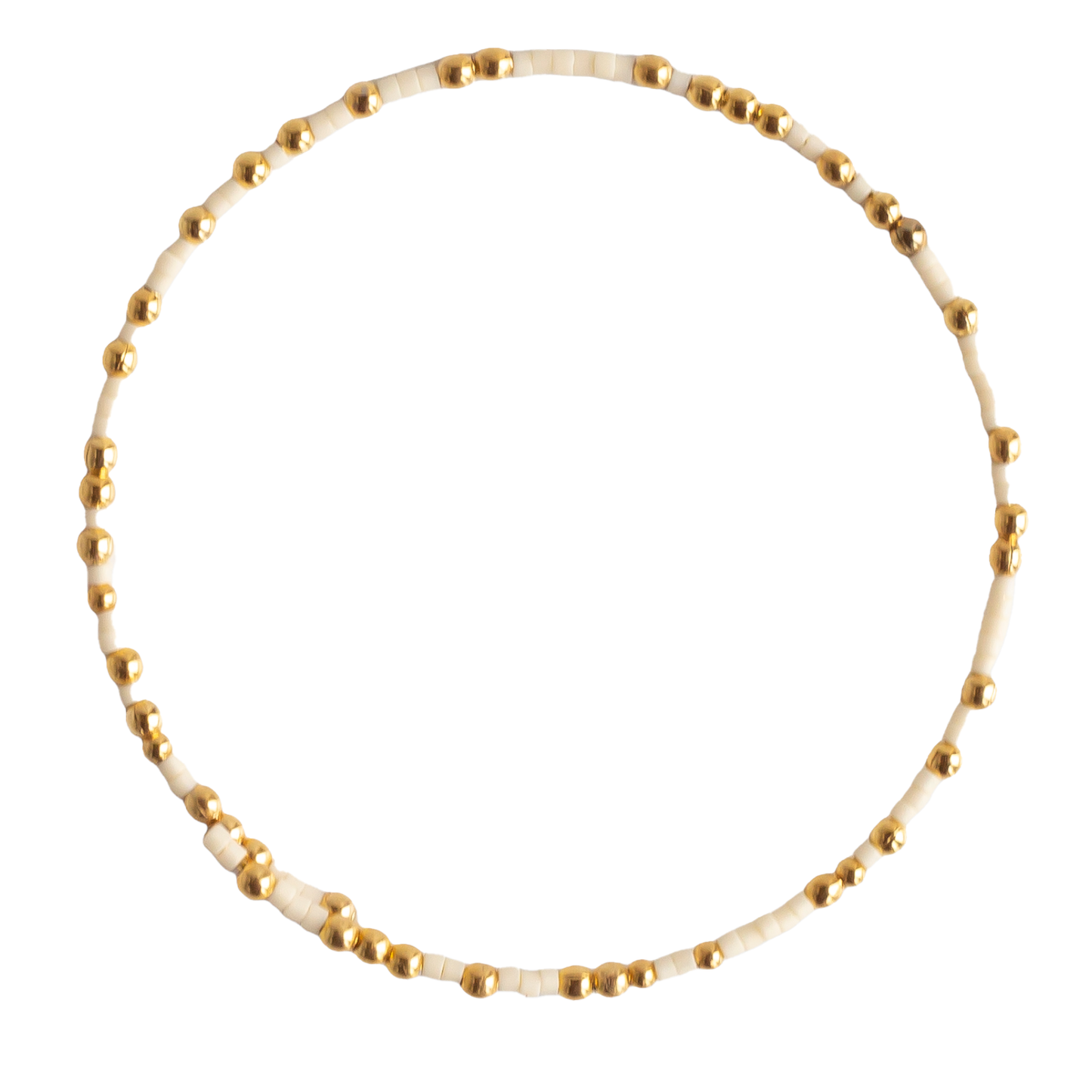 Confetti Beaded Bangle-Ivory, Delicate Stacking Bracelets
