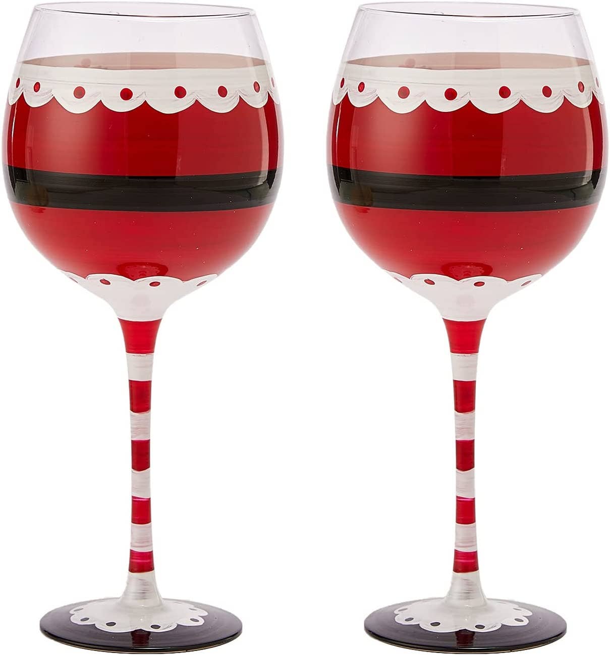 Santa Elf Holiday Stemmed Wine Glass- 18oz Holiday