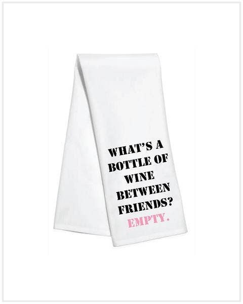 Kitchen Towel - Empty Bottle Black/Pink