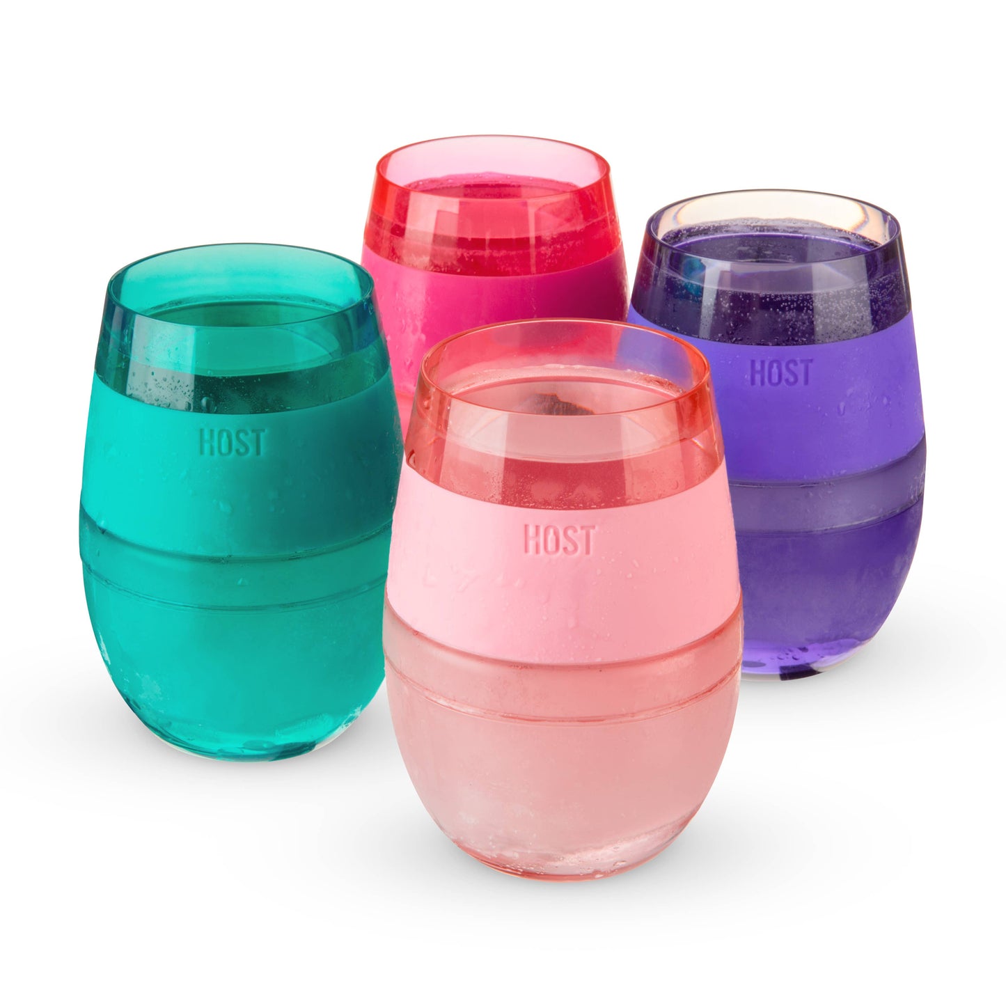 Wine FREEZE™ Cooling Cups - Asst Tinted Colors - CDU of 12