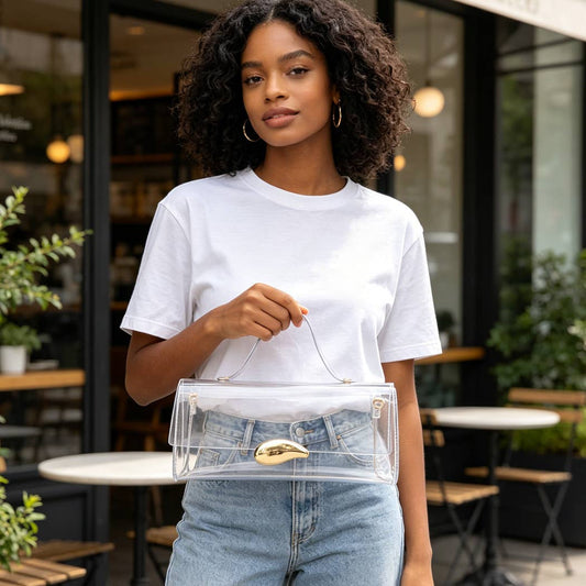 Transparent Top Handle Bag