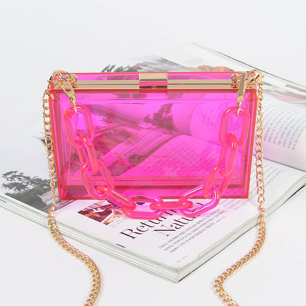 Plastic Link Handle Clear Clutch