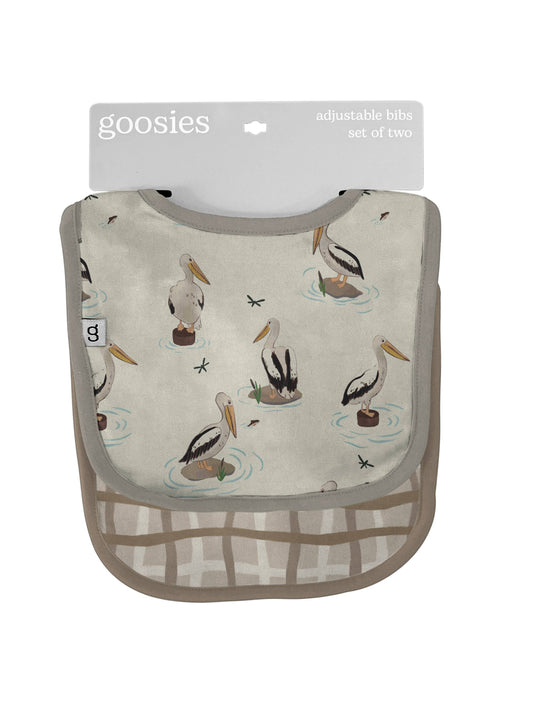 Pelicans Bib Set of 2 (Original Version - See Desc.)