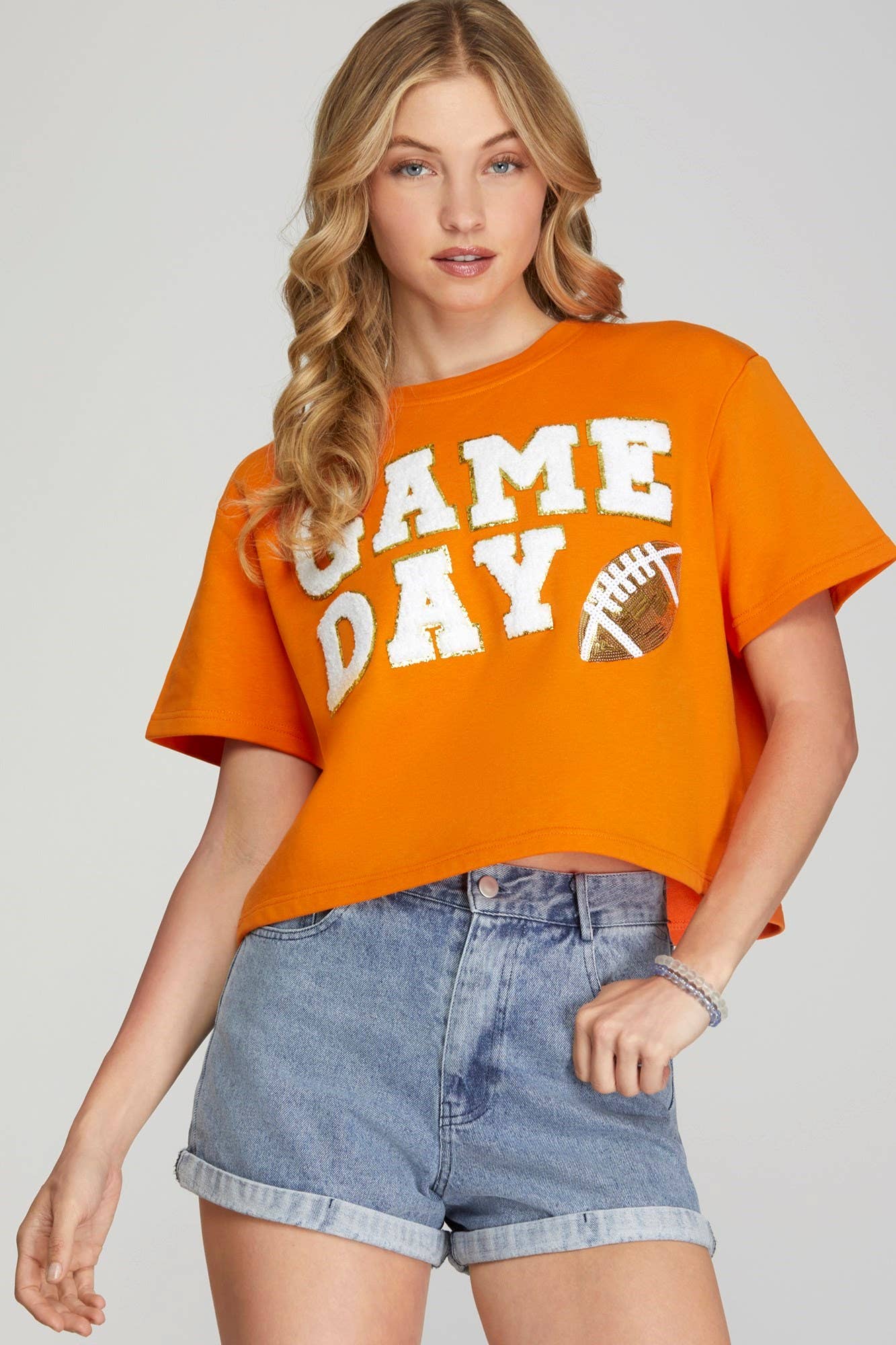 Game Day Football Patch Top