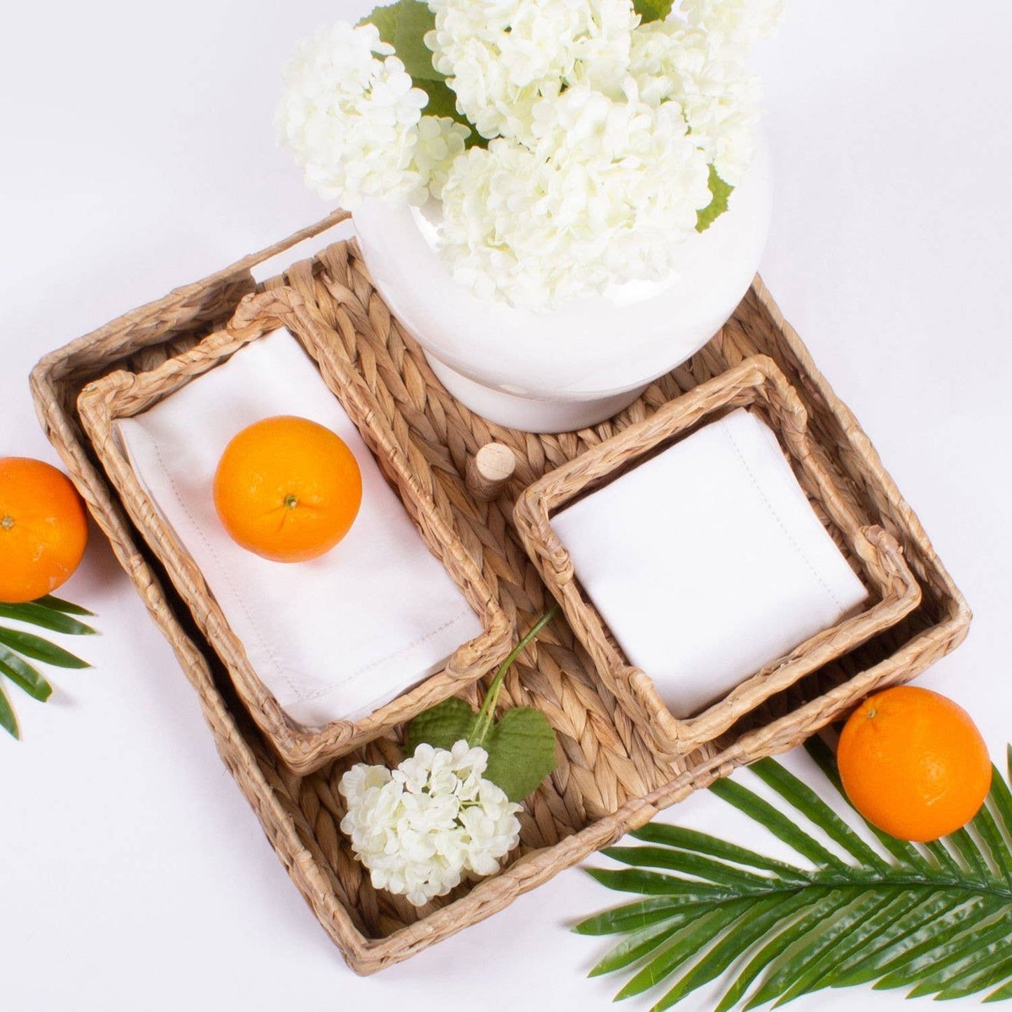 Natural Woven Cocktail Napkin Tray