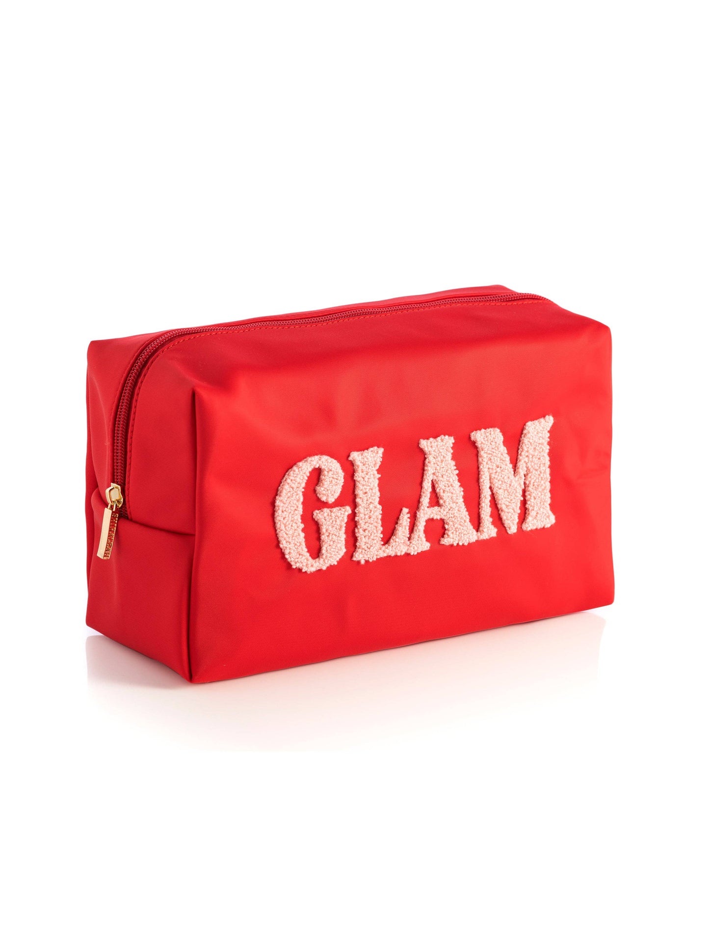 CARA "GLAM" COSMETIC POUCH, RED