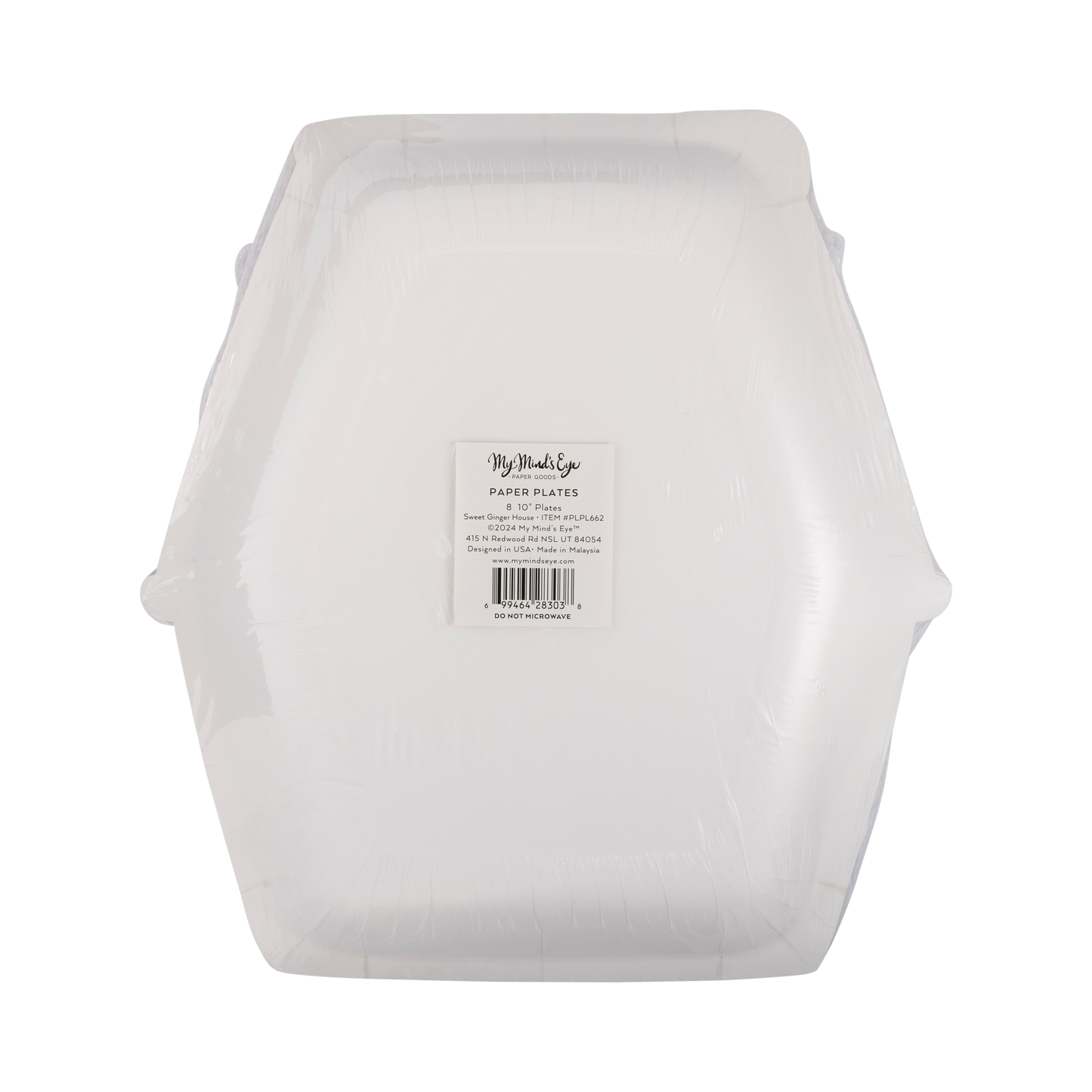 Sweet Gingerbread House Shaped Plate