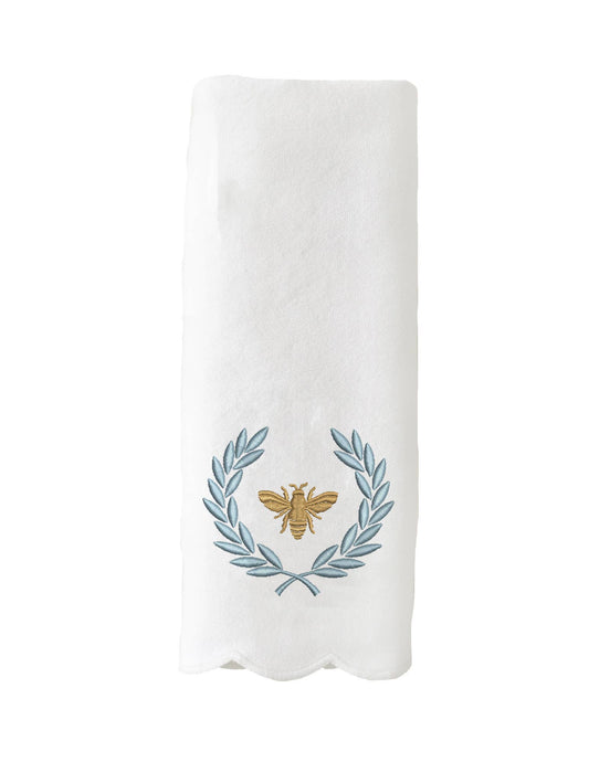 Scalloped Guest Towel - French Bee