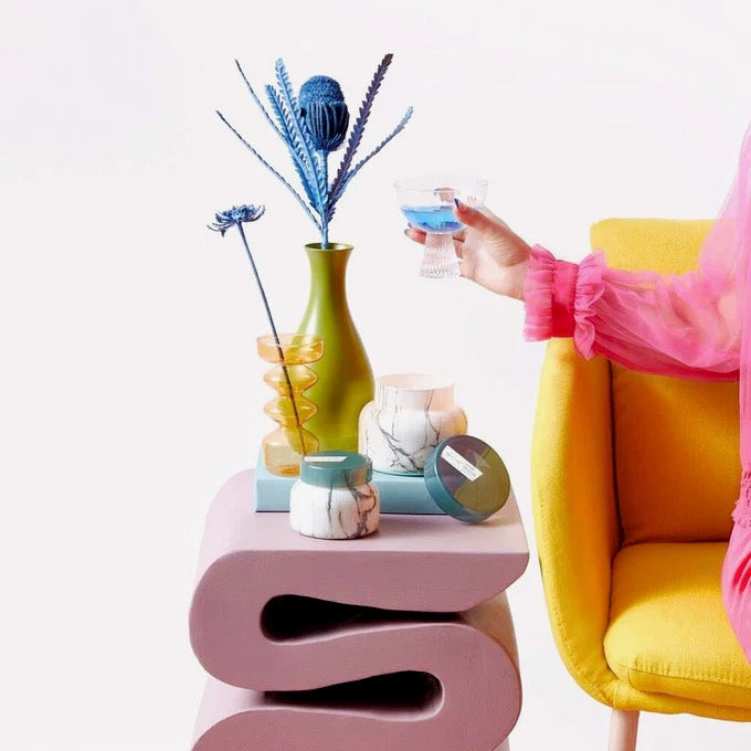 Volcano Modern Marble Petite Jar Candle