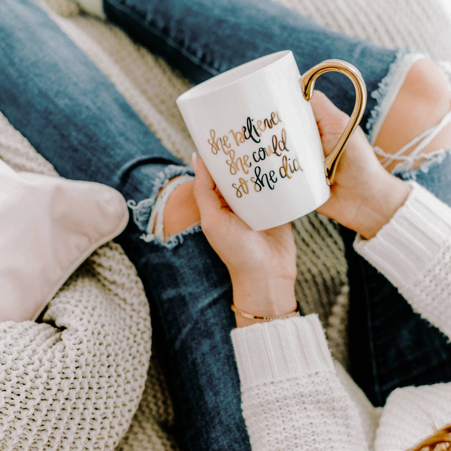 She Believed She Could Coffee Mug