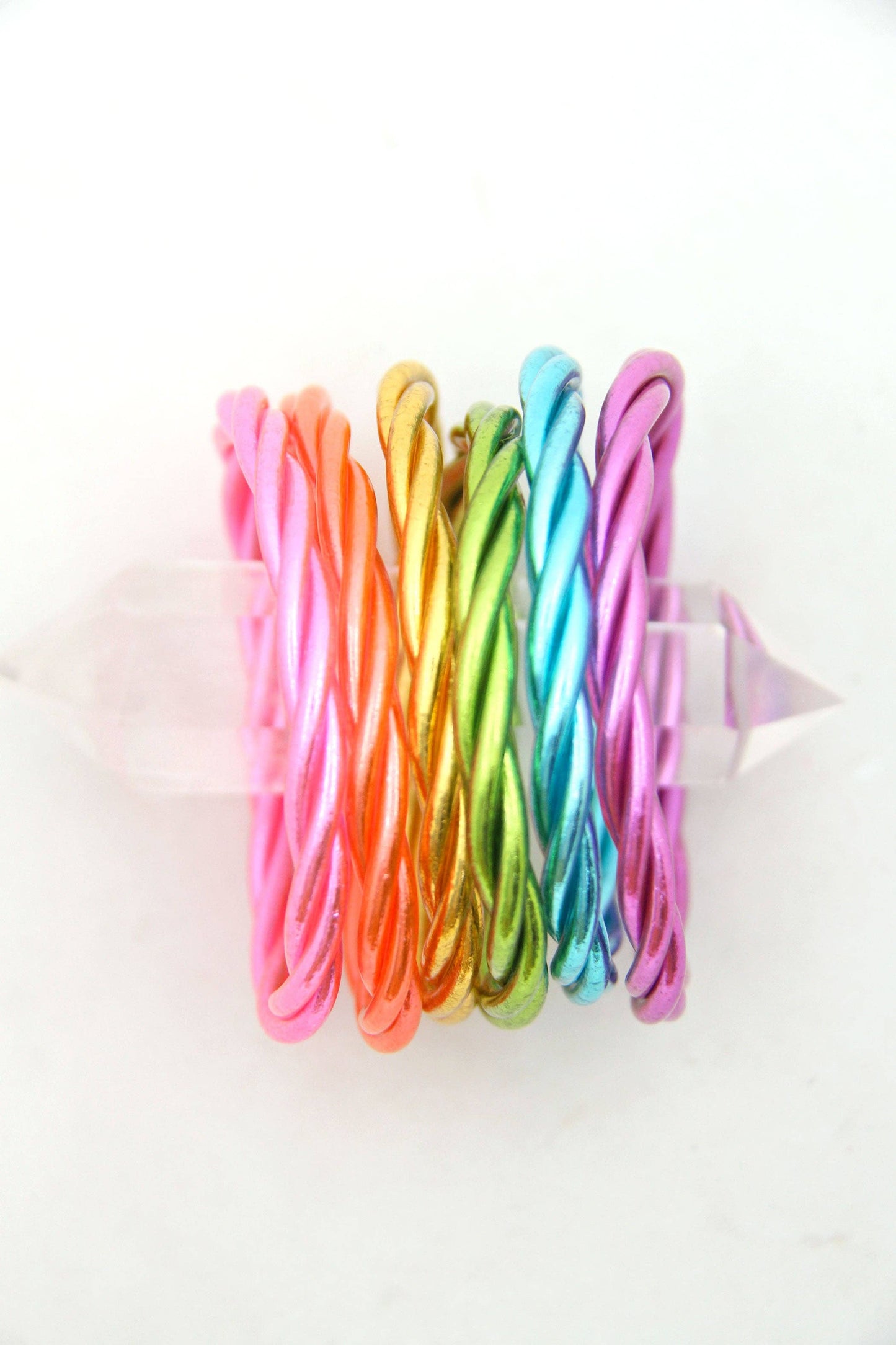 Single Twisted Thai Buddhist Temple Bracelet, Mantra Bangle