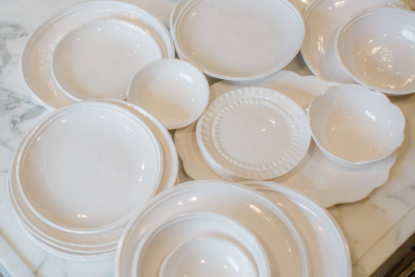 Scalloped Serving Oval