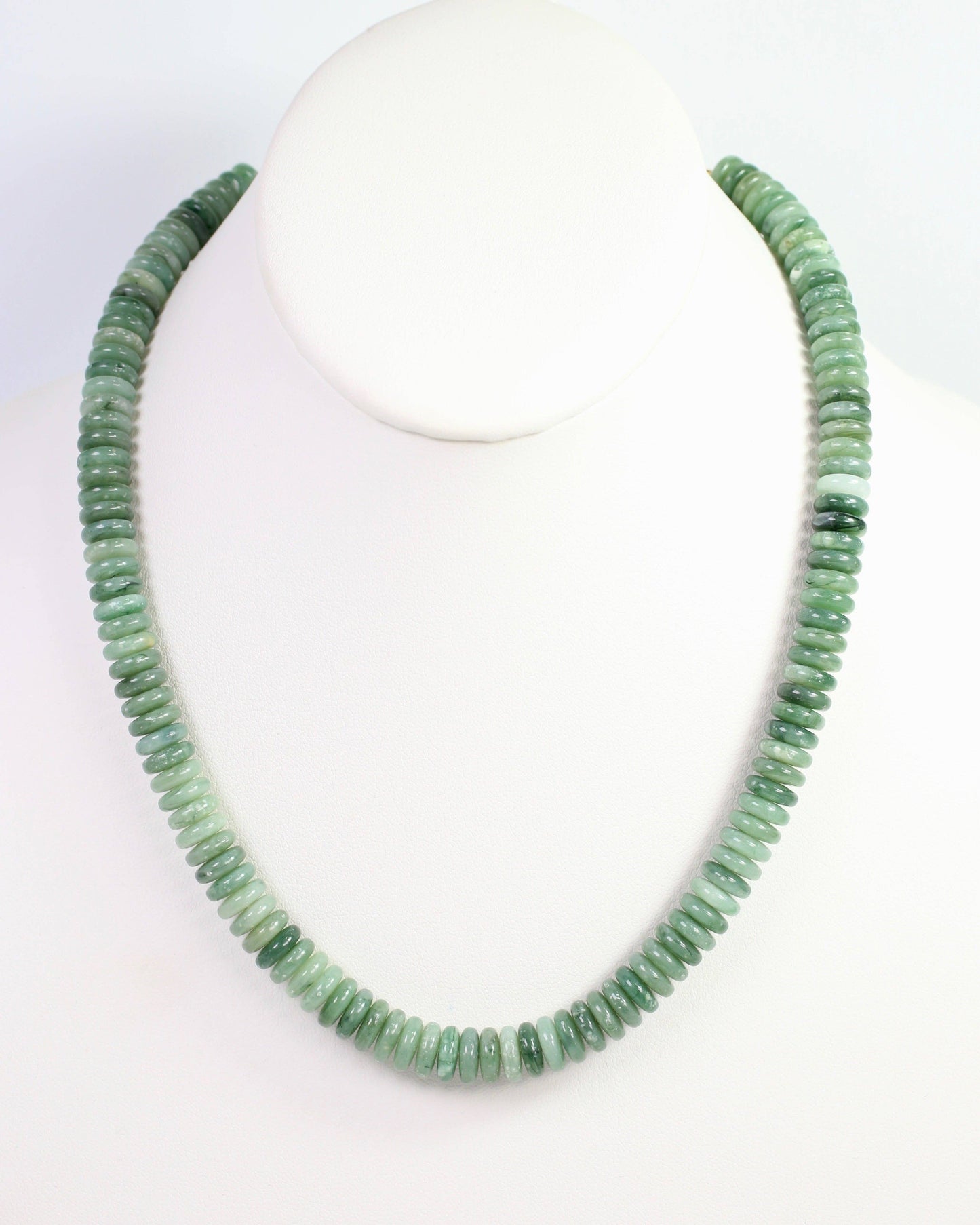 Cedar Falls Beaded Disc Necklace Green