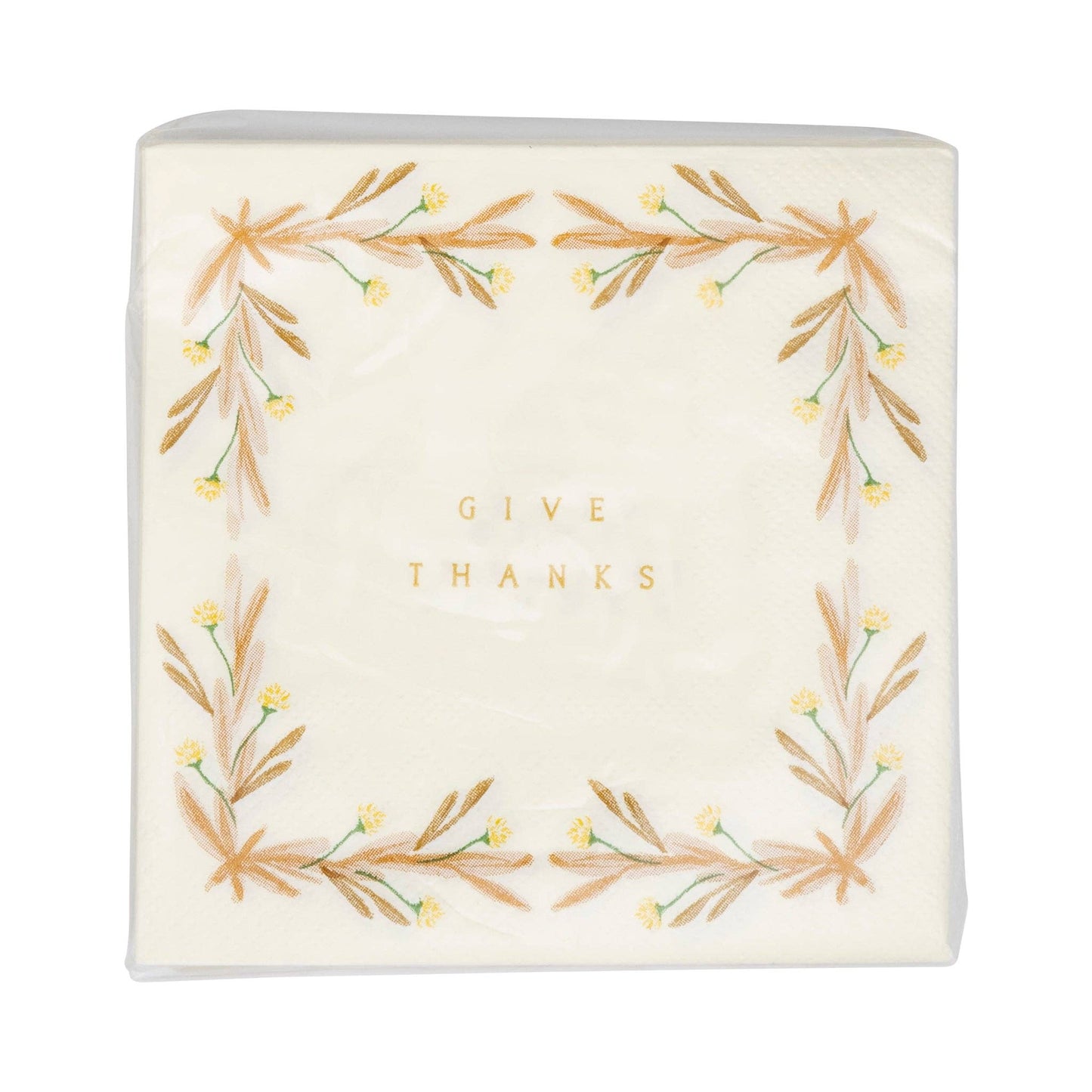 PLNP577 - Give Thanks Cream Cocktail Napkin