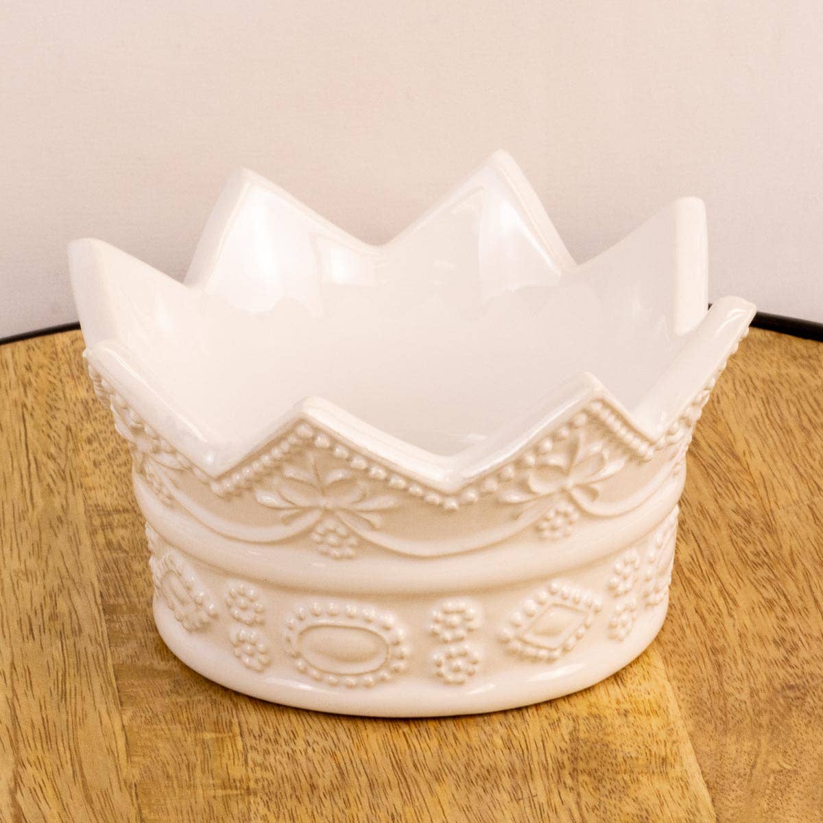 Condiment Crown Bowl   White   4x4