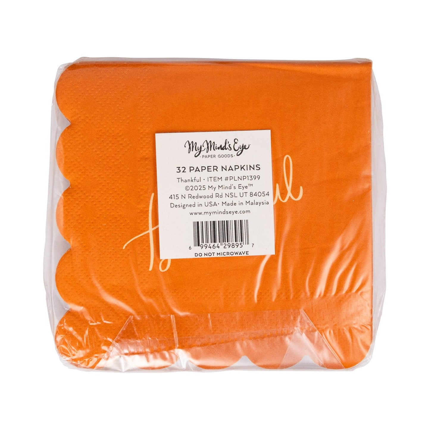 Foil Thankful Cocktail Napkin