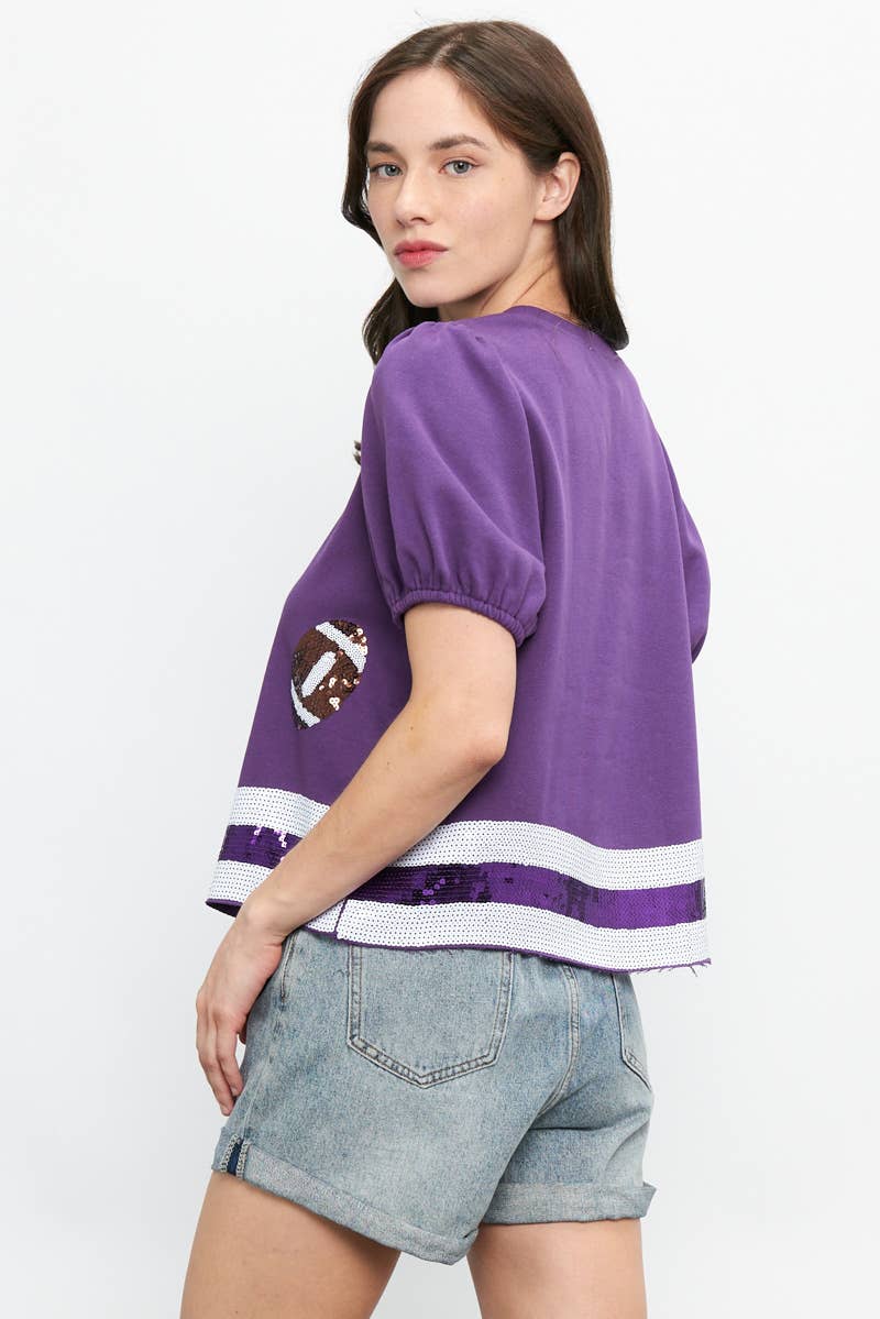 51098 - GAMEDAY SEQUIN TOP