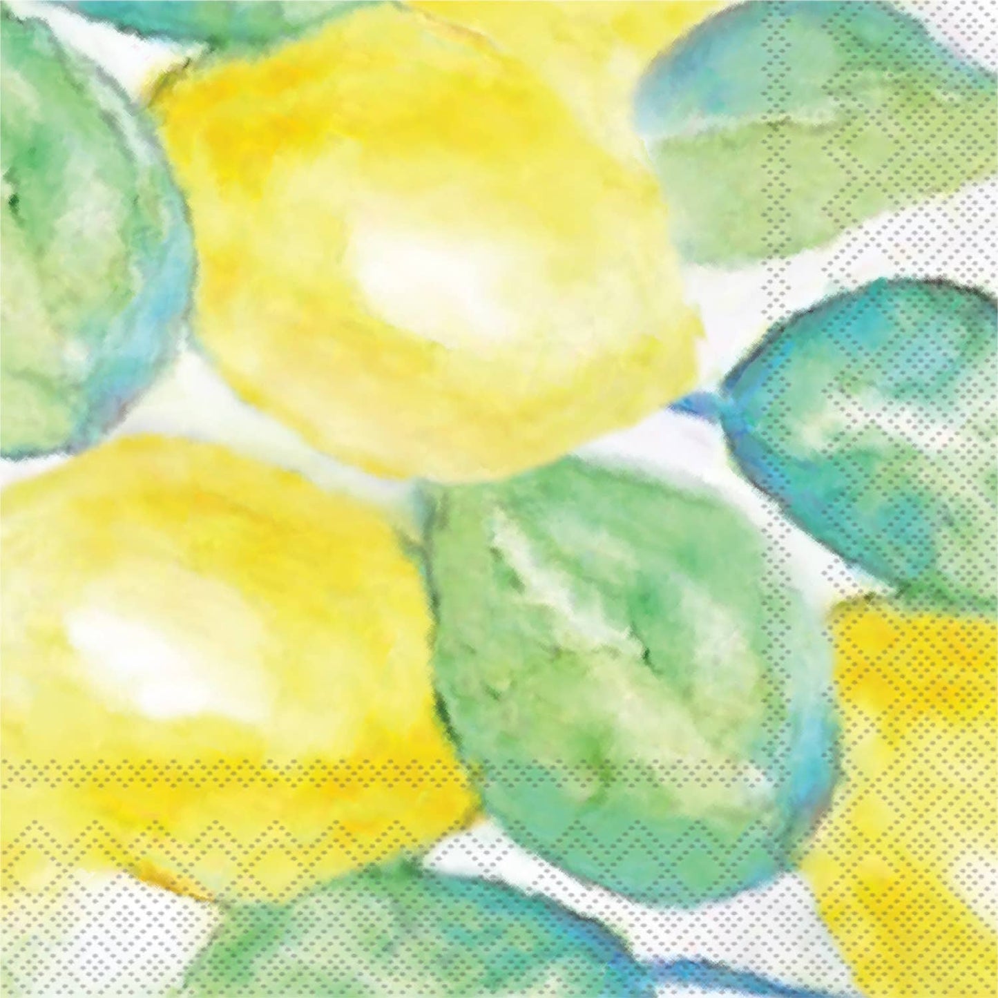 Paper Cocktail Napkin 20 Ct Lemon