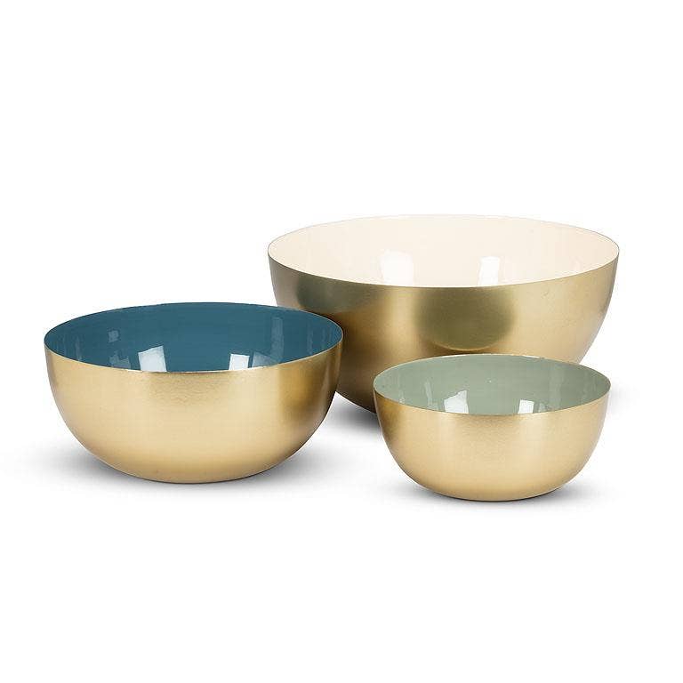 Sm Enamel Bowl-Grn-6"D