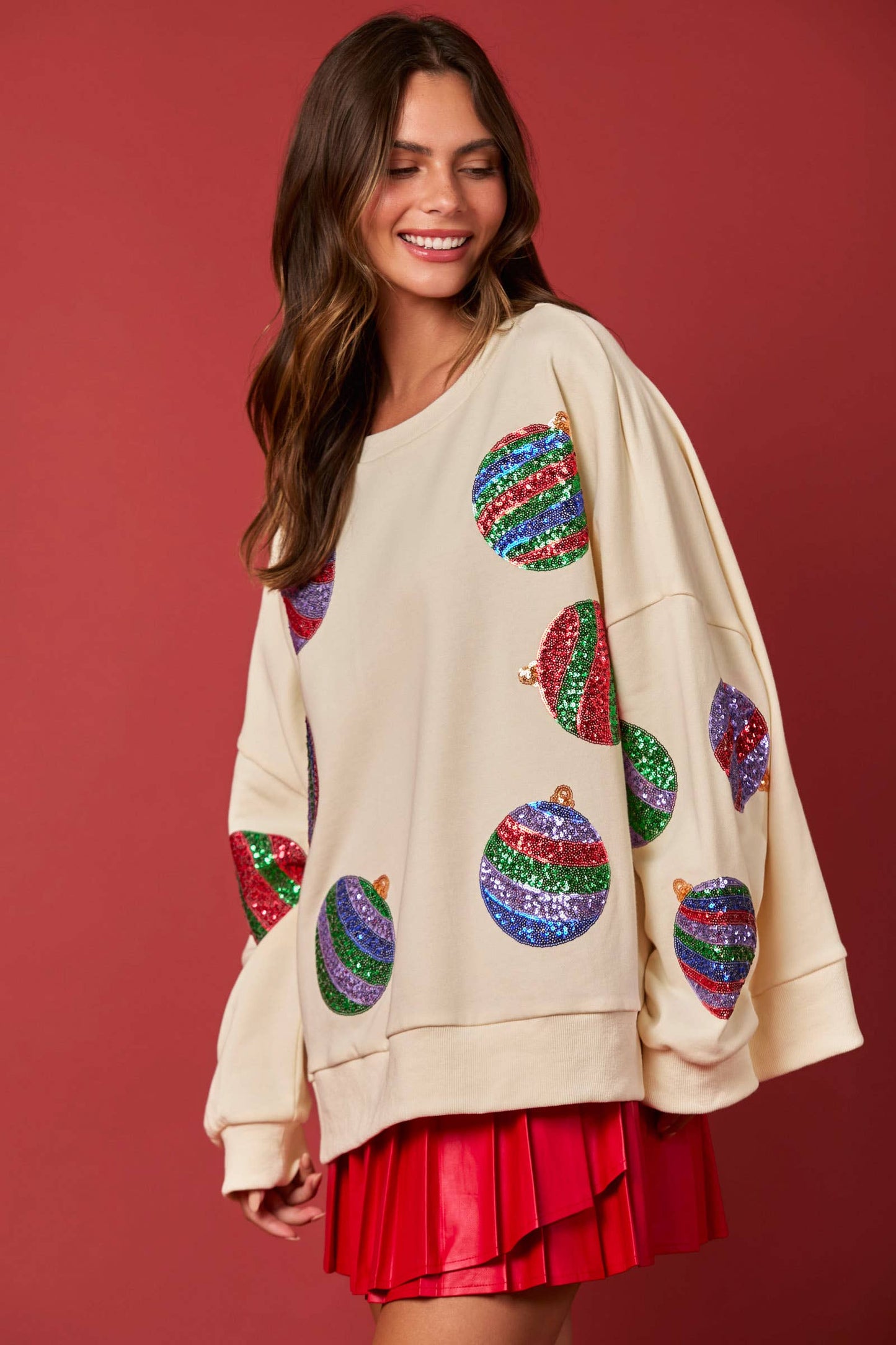 Embroidery Oversized Sweatshirts