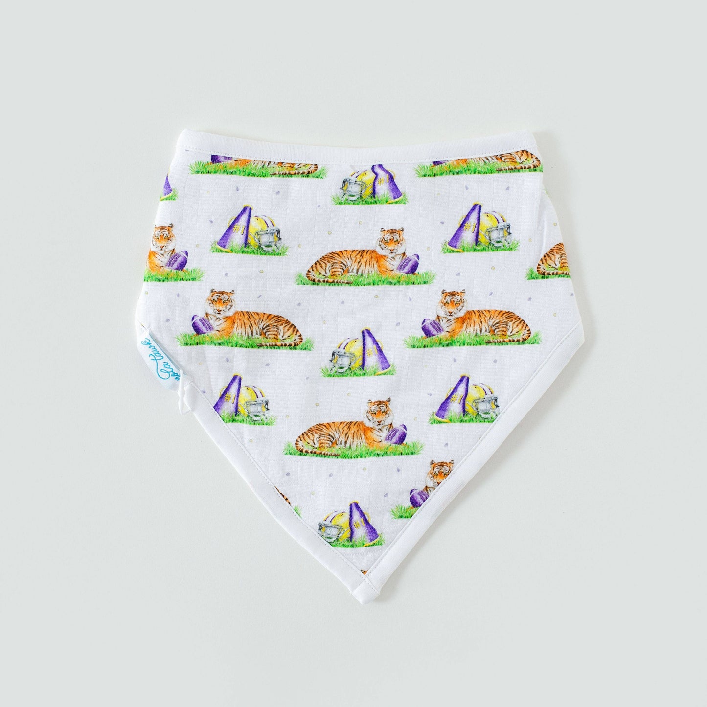 Mascot Mania in Louisiana Organic Muslin Bib