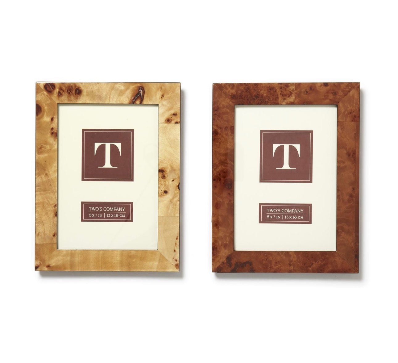 Burled Wood 5x7 Photo Frame