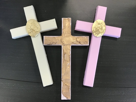 ED Wooden Textured Cross