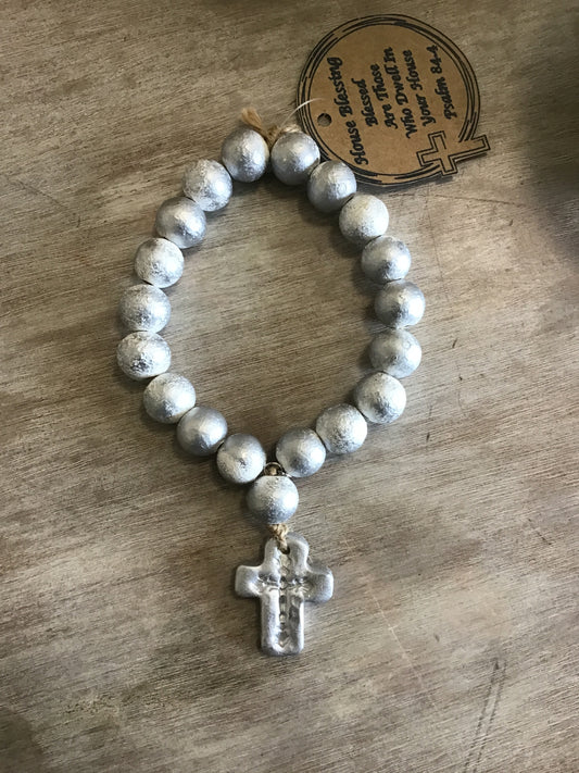 Silver Blessing Beads