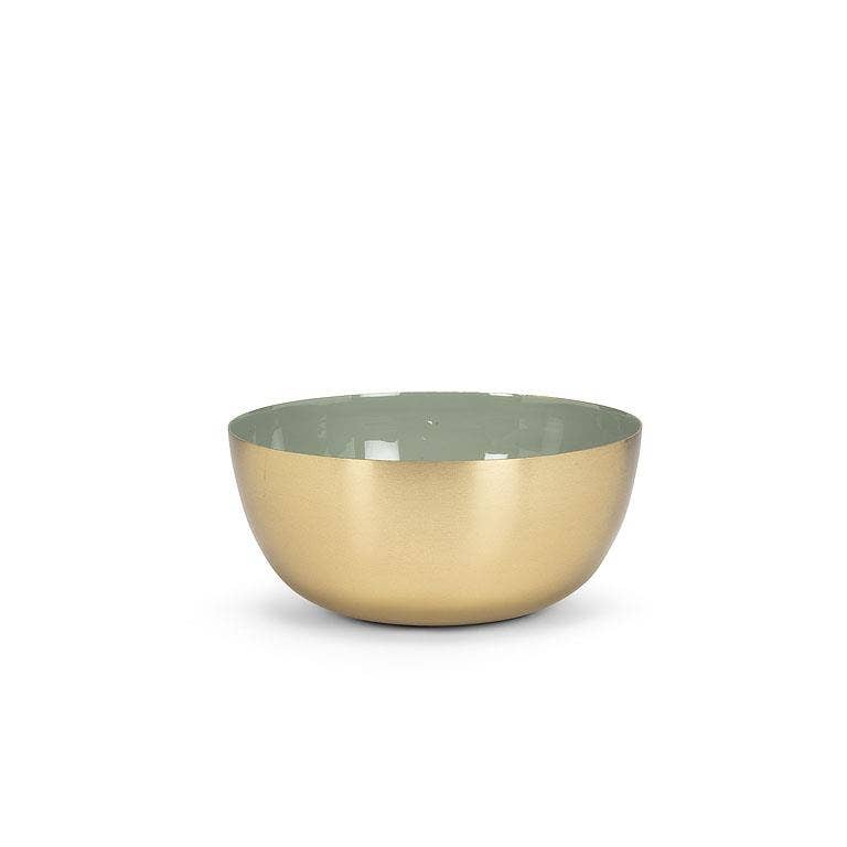 Sm Enamel Bowl-Grn-6"D