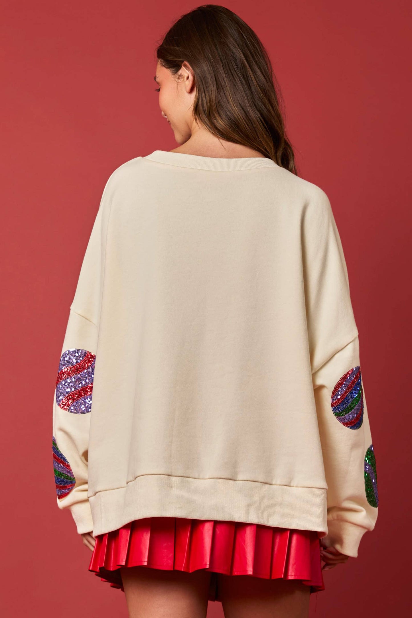 Embroidery Oversized Sweatshirts