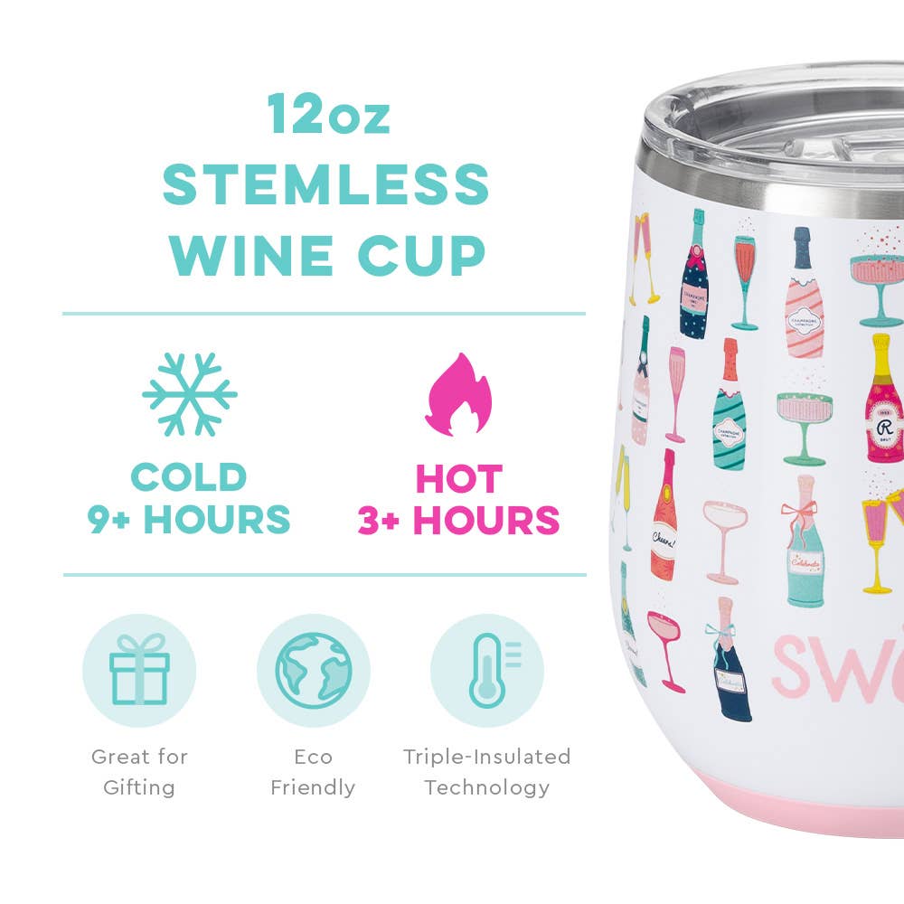 Pop Fizz Stemless Wine Cup (12oz)