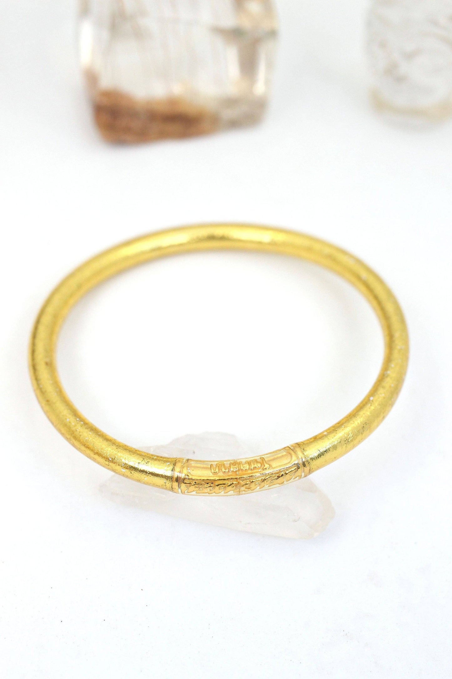 Single Rainbow Thai Buddhist Temple Bracelet, Mantra Bangle