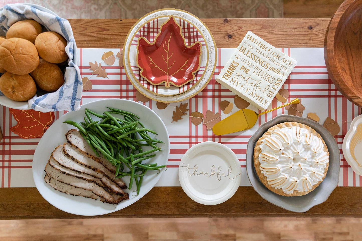 THP820 - Harvest/Thanksgiving Plaid Table Runner