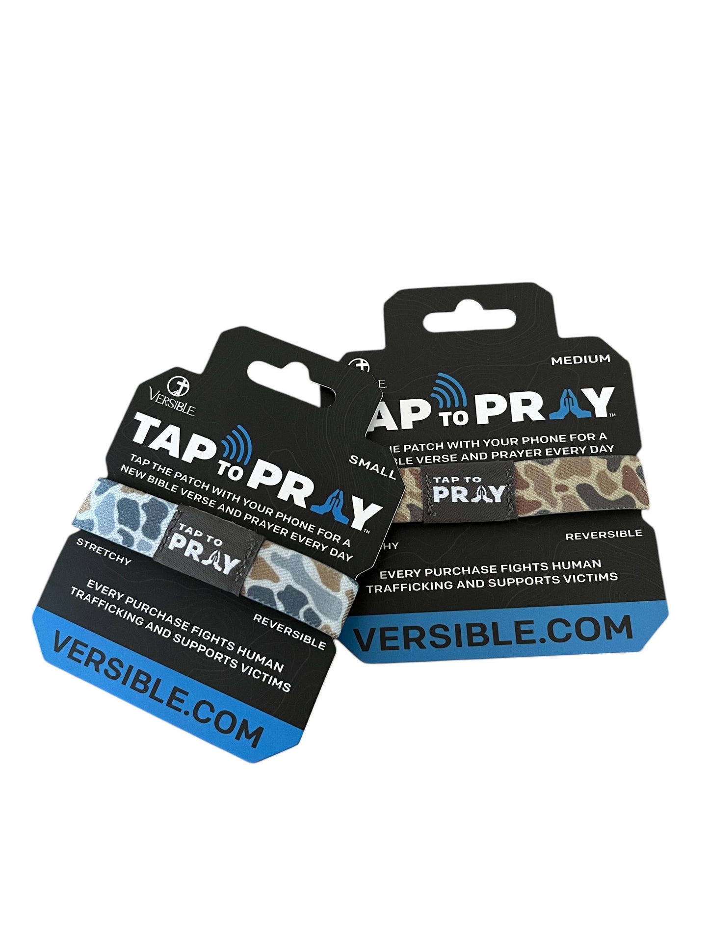 Tap To Pray™ Wristbands - River Rock Camo Sahara and Copper