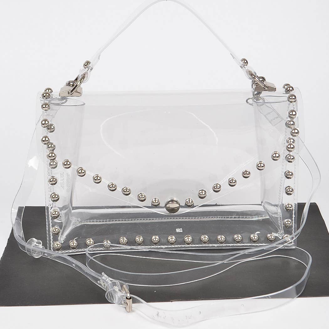 Round Stud Clear Bag