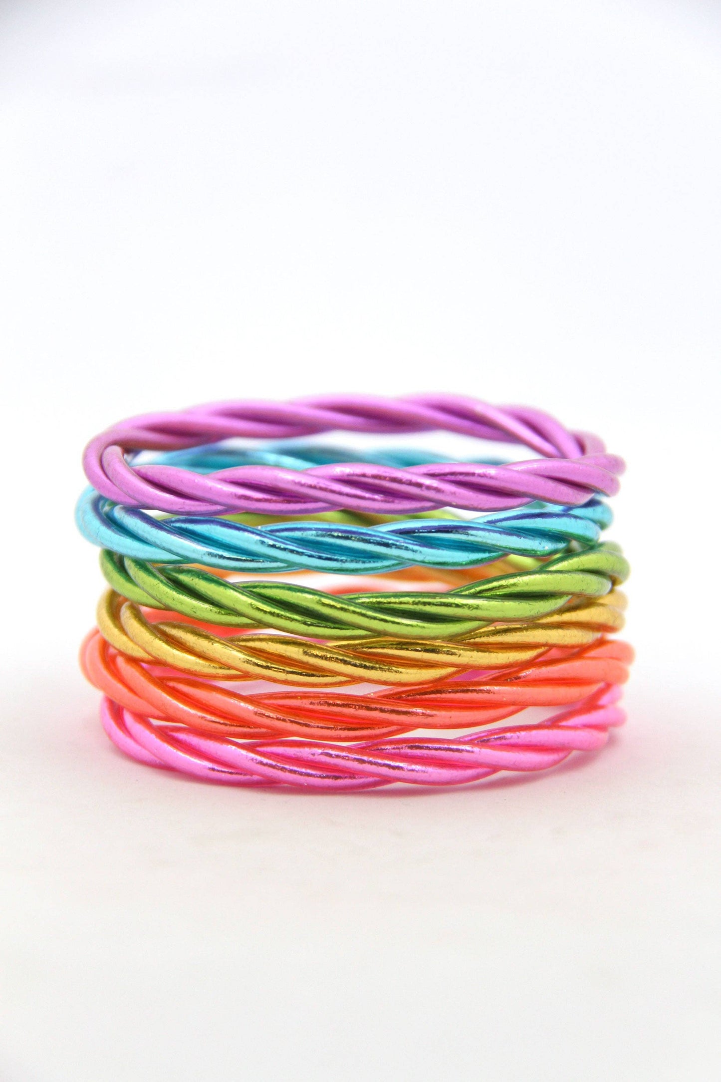 Single Twisted Thai Buddhist Temple Bracelet, Mantra Bangle