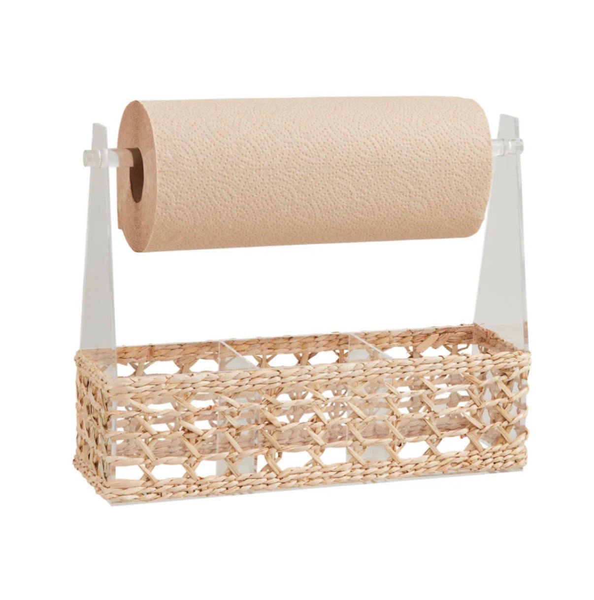 Acrylic Woven Utensil & Towel Caddy