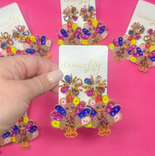 Turkey Earrings - Colorful