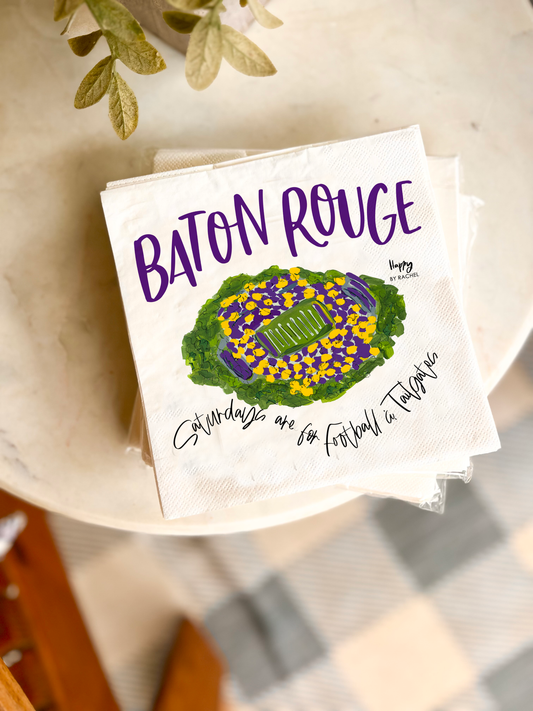 Baton Rouge Tailgate Napkins-20/pack -Lunch Size-Full Color