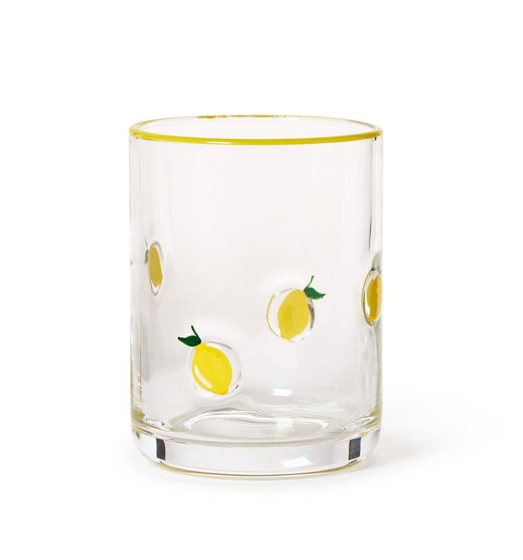 Lemon Double Old Fashion Glass