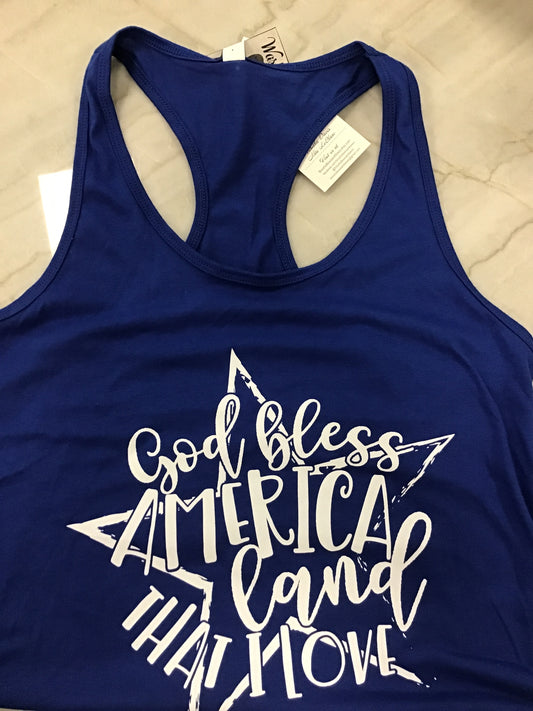 BBS God Bless Blue Tank